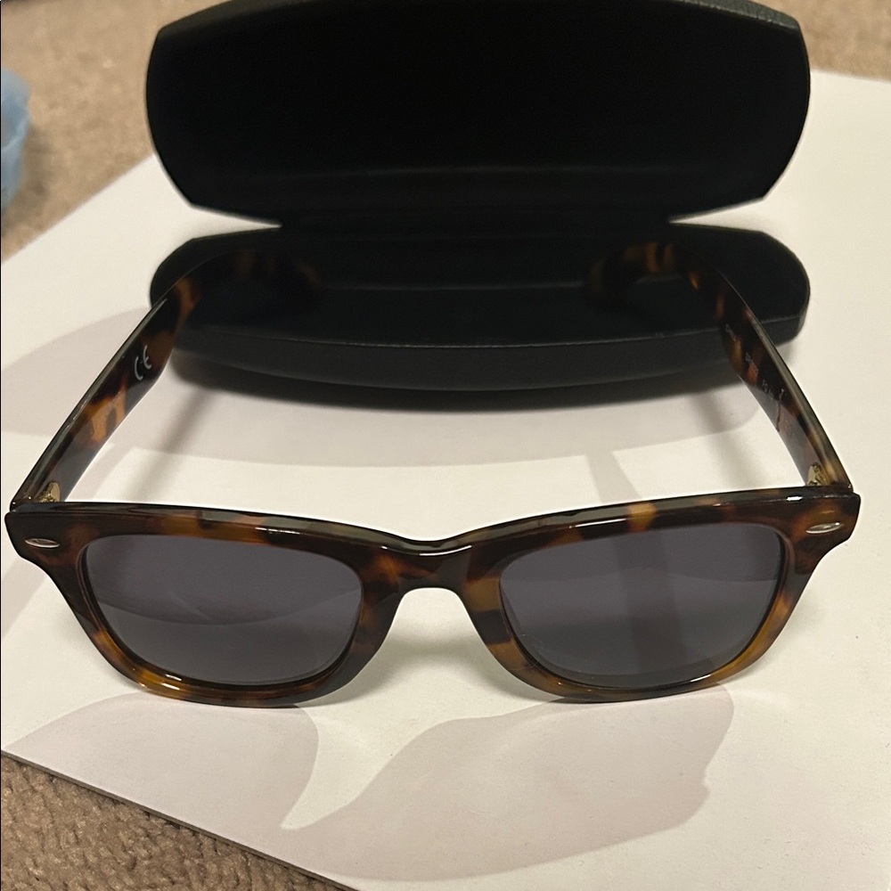 Foster Grant Tortoise Shell Sunglasses with Black Case
